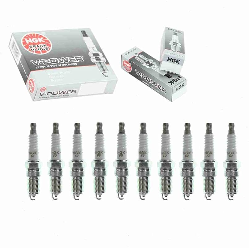 NGK V-Power Spark Plugs 10-Piece Set for Ford Excursion 6.8L V10