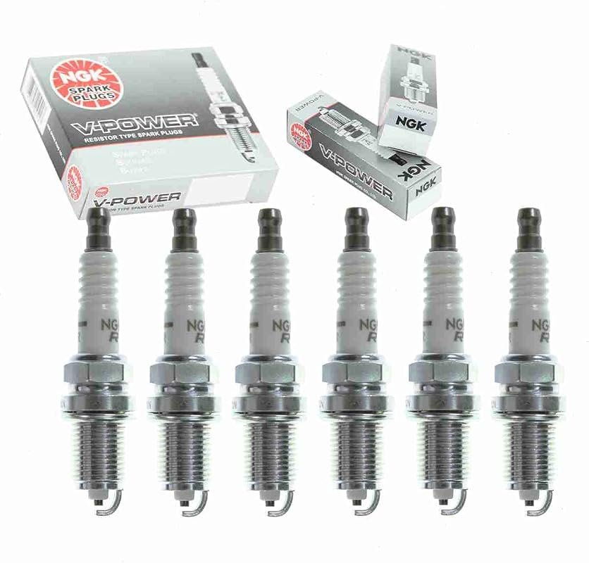 NGK V-Power Spark Plugs 6 Piece Set Compatible with Dodge Dakota 3.9L 
