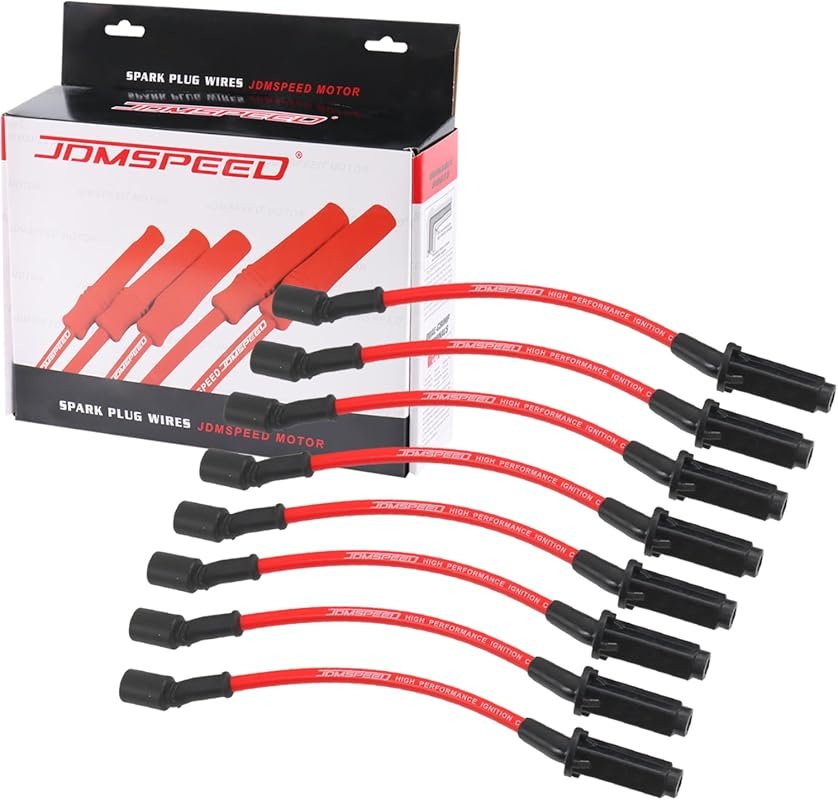 JDMSPEED 10.5mm Performance Spark Plug Wire Set Replacement for Chevy 