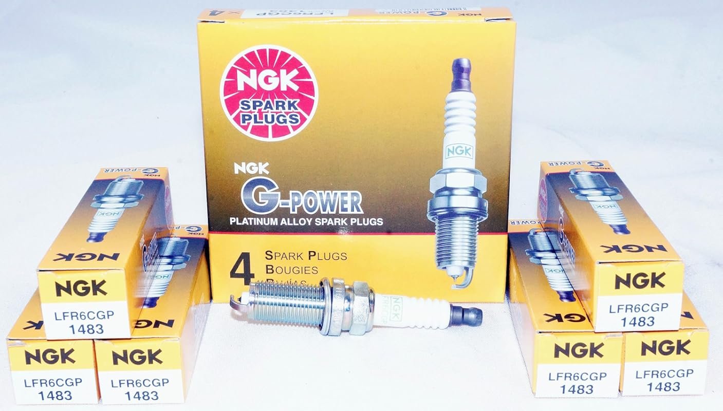 NGK LFR6CGP G-Power Spark Plugs 6-Piece Replacement Set for Optimal En