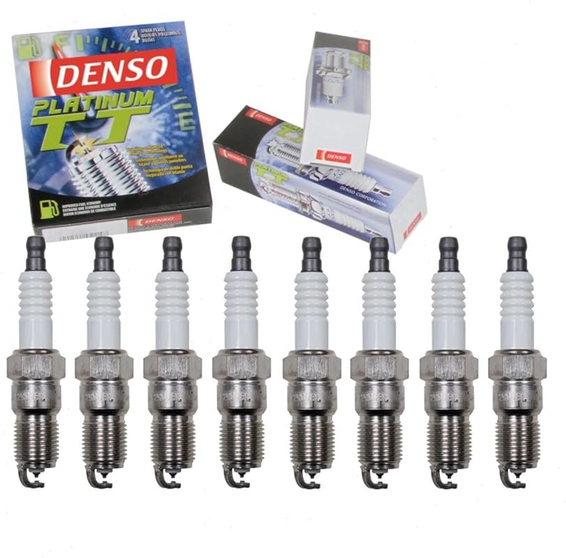 8-Pack DENSO Platinum TT Spark Plugs Compatible with GMC Sierra 1500 4