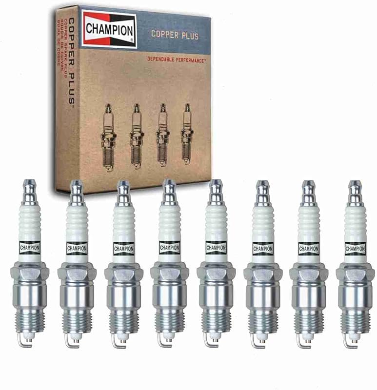 8 Piece Champion Copper Plus Spark Plugs Compatible with Ford F-250 5.