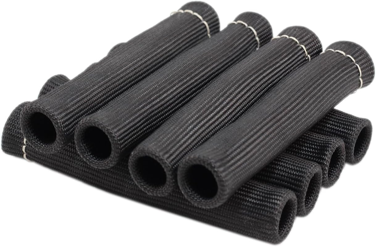 8Pcs 2500° Spark Plug Wire Boots Heat Shield Protector Sleeves for SBC