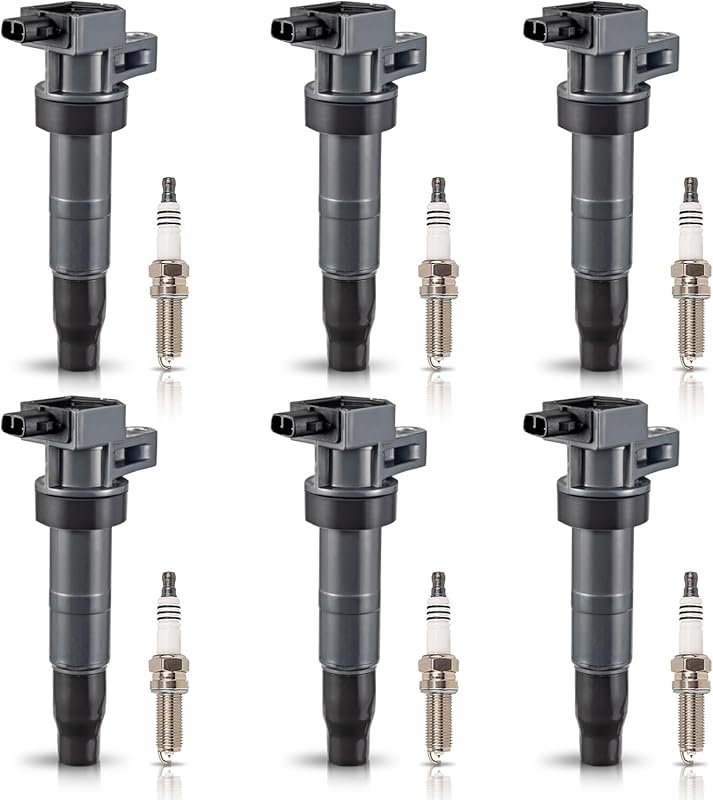 ENA 6-Piece Ignition Coil and Iridium Spark Plug Kit for Hyundai and K