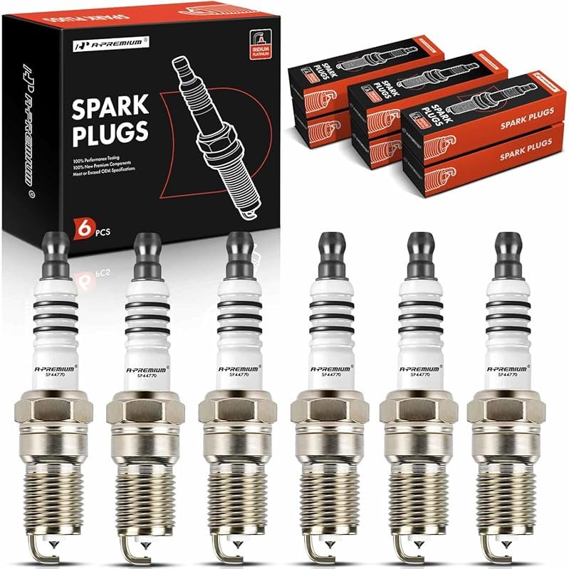 A-Premium 6-Pack Iridium Platinum Spark Plugs