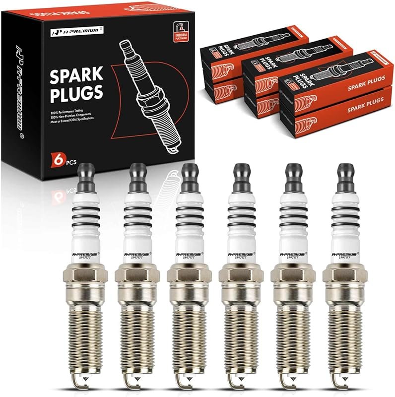 A-Premium Iridium Platinum Spark Plugs 6-Piece Set for Ford F-150 Expl