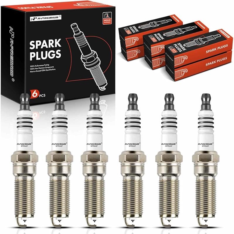 A-Premium 6-Pack Iridium Platinum Spark Plugs
