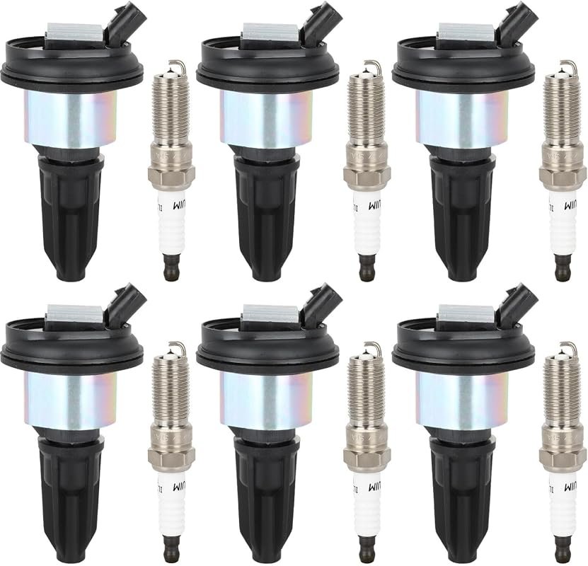 6-Pack Ignition Coils and Iridium Spark Plugs for Chevy Trailblazer, G