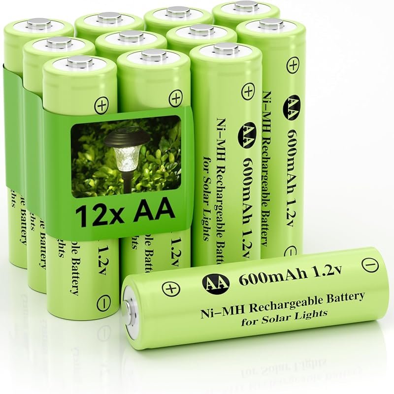 1.2V AA Ni-MH Rechargeable Batteries 600mAh Pre-Charged Low Self-Disch