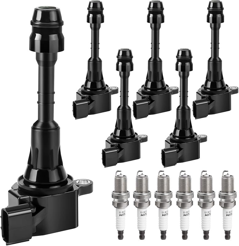 Ignition Coil Packs and Spark Plugs for Infiniti G35 FX35 M35 Nissan 3