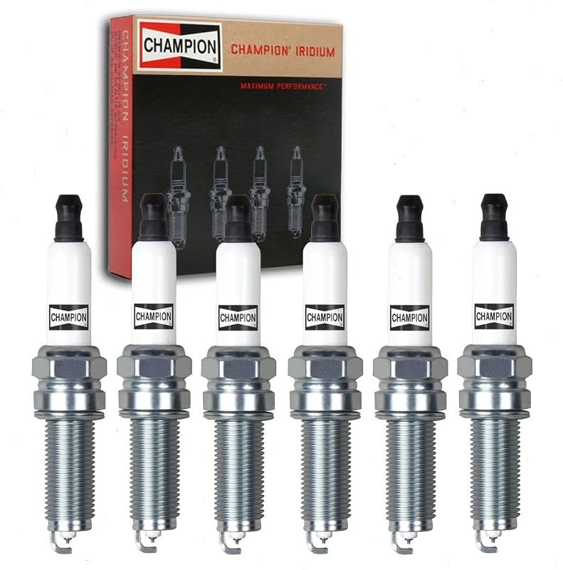 Champion Iridium Spark Plugs 6-Piece Set for Dodge Journey 3.6L V6 Eng