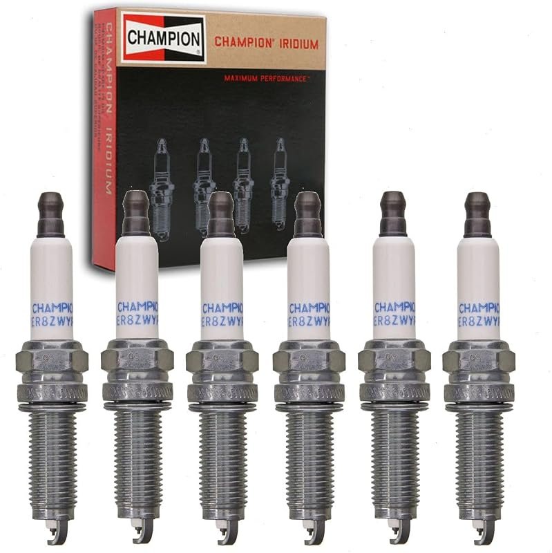 Champion Iridium Spark Plugs 6 Piece Set Compatible with Chrysler Paci