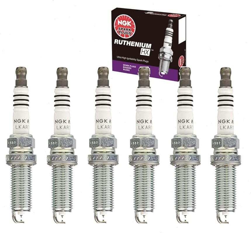 NGK Ruthenium HX Spark Plugs 6-Piece Set for Ford F-150 2.7L V6 2015-2