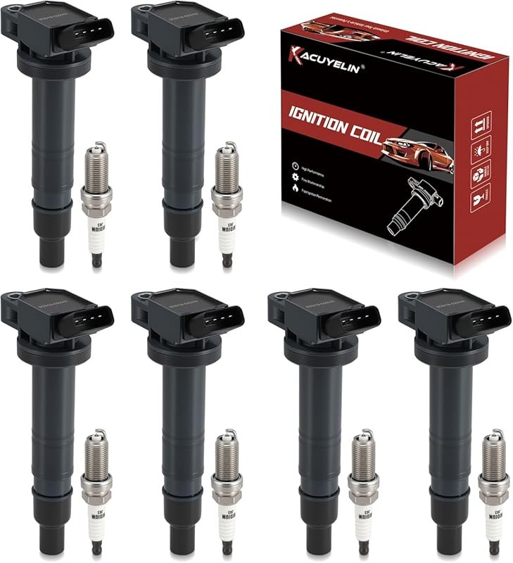 UF495 Ignition Coil Pack and Iridium Spark Plug Set for Toyota Tacoma 