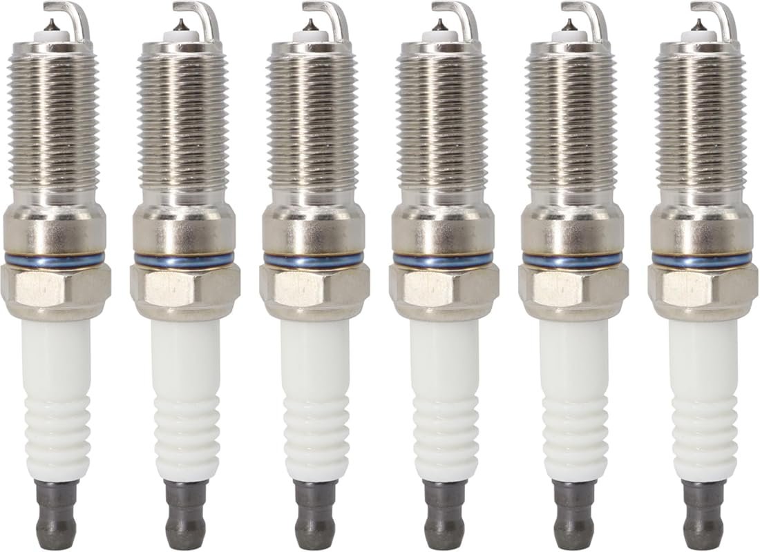 6-Piece Iridium Spark Plug Set Compatible with Buick Cadillac Chevy GM