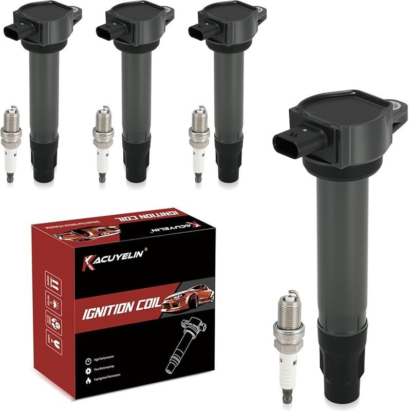 UF557 Ignition Coil and Iridium Spark Plug Kit for Chrysler, Dodge, an
