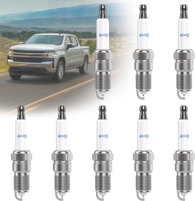 41-110 Iridium Spark Plugs Set of 8 Compatible with Chevy GMC Cadillac