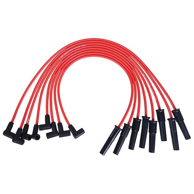 RLP 8.0mm Silicone Spark Plug Wires Set for Ford FE and BBF V8 Engines