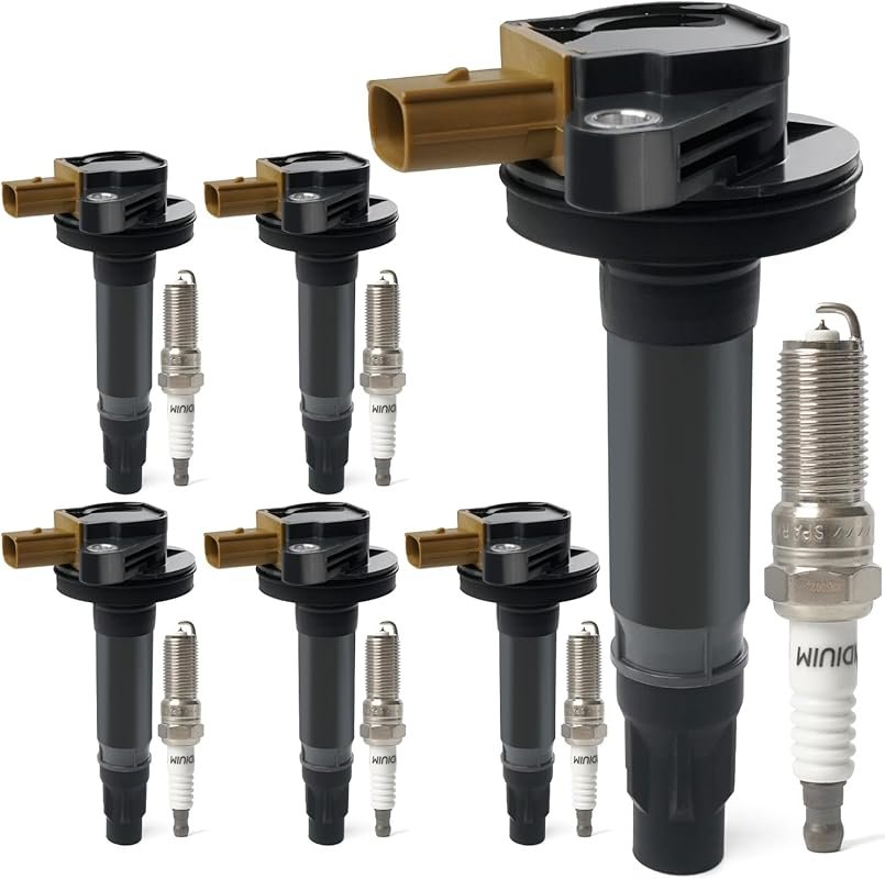 UF646 Ignition Coil Pack and Iridium Spark Plug Kit for Ford Lincoln 3
