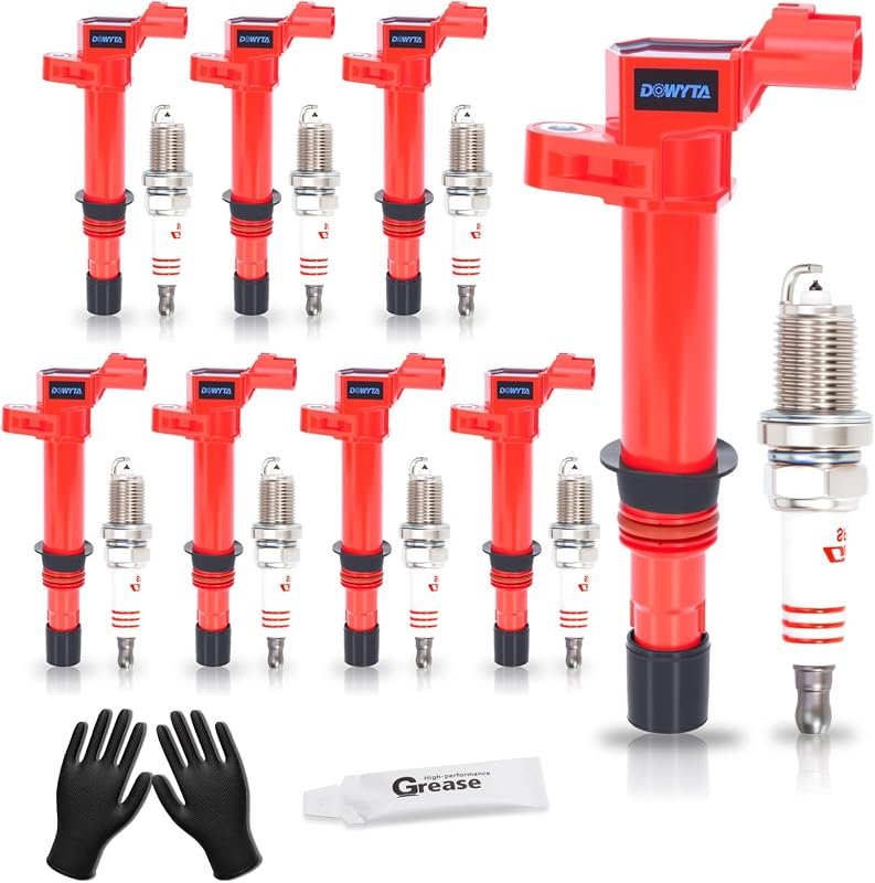Upgraded Ignition Coil Pack and Spark Plug Set for Dodge and Jeep 4.7L