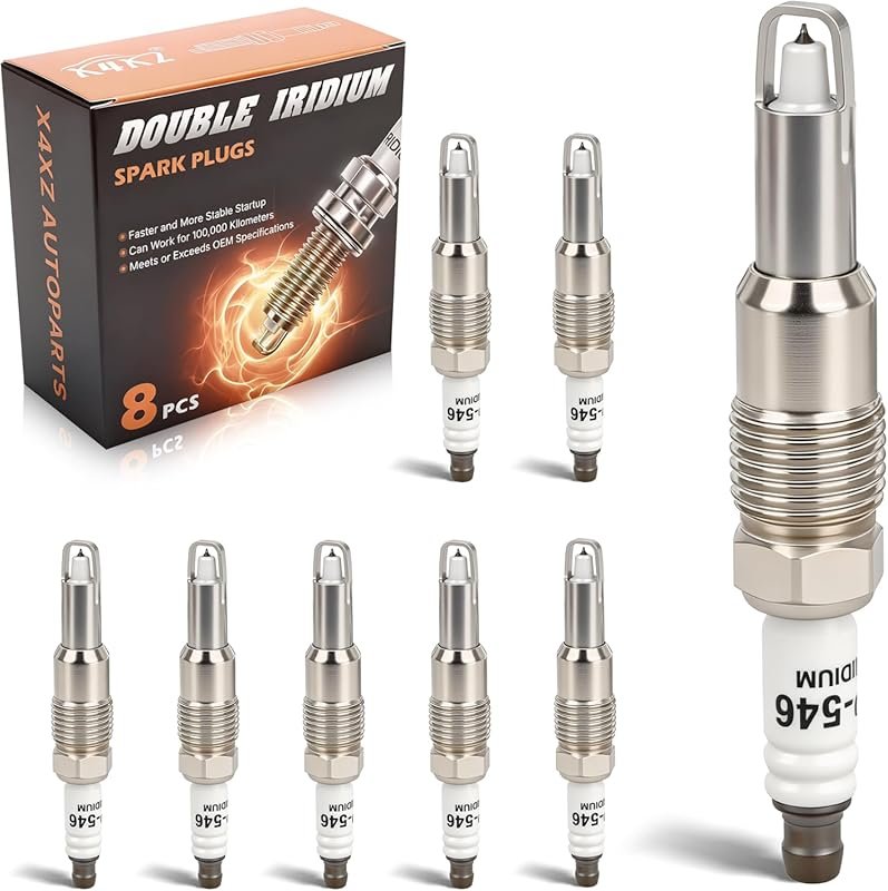 8PCS SP546 Iridium Spark Plugs Compatible with Ford F-150 F-250 Expedi
