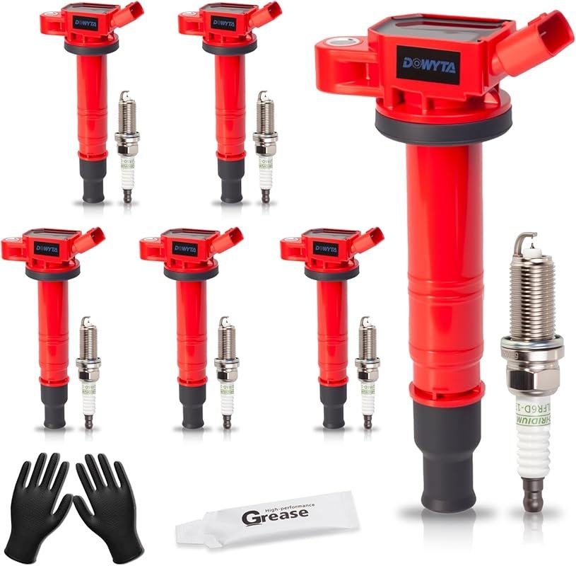 Upgraded Ignition Coil Pack and Spark Plug Set for Toyota 4.0L V6 Engi