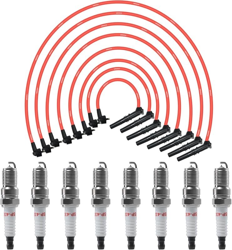Spark Plug Wire Set and Spark Plug Kit for Ford Lincoln Mercury 4.6L V