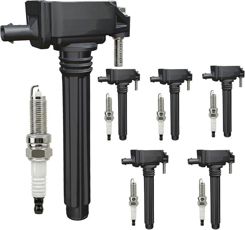 Ignition Coils and Iridium Spark Plugs 6-Piece Set for Chrysler Dodge 