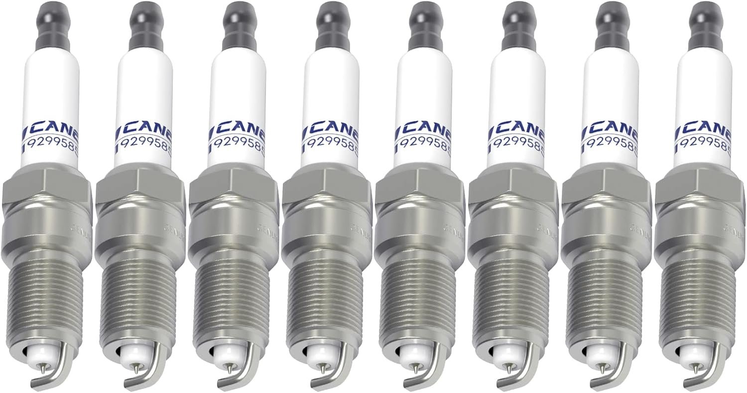 8 Pack Iridium Spark Plugs Compatible with Chevy Silverado Tahoe GMC S