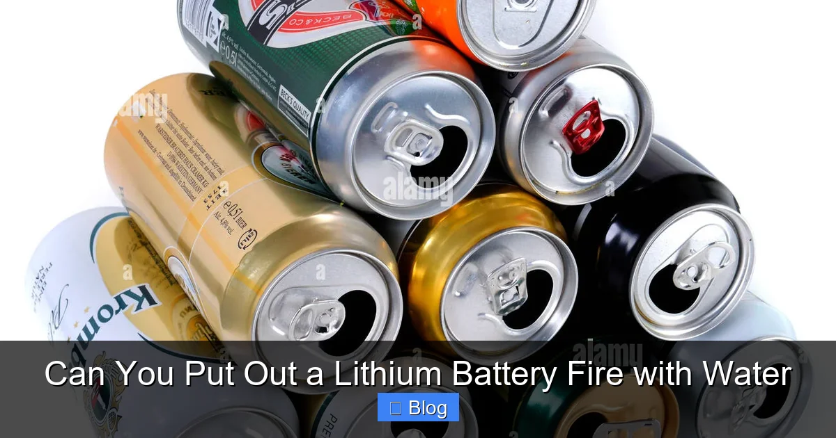 Can You Put Out a Lithium Battery Fire with Water