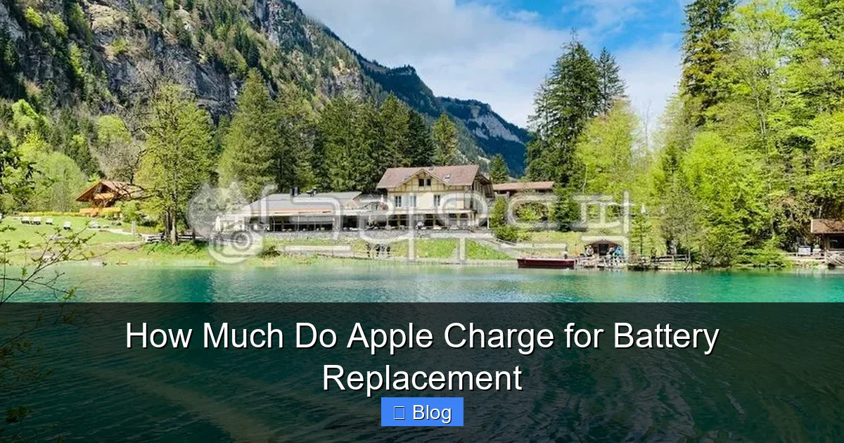 How Much Do Apple Charge for Battery Replacement