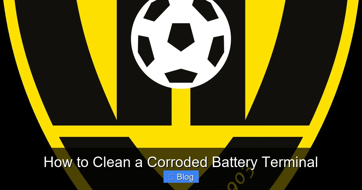 How to Clean a Corroded Battery Terminal