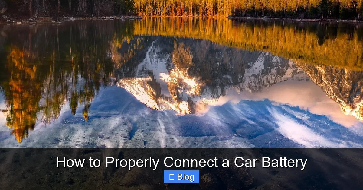 How to Properly Connect a Car Battery