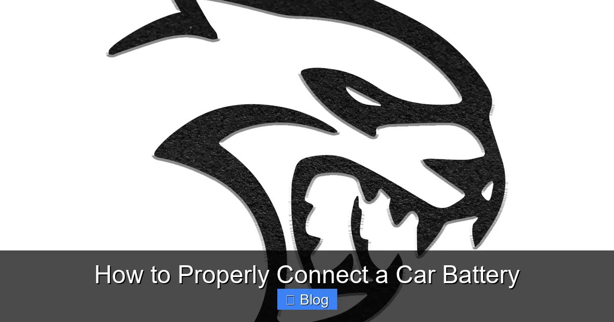How to Properly Connect a Car Battery