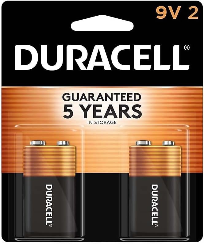 Duracell Coppertop 9V Battery 2-Pack