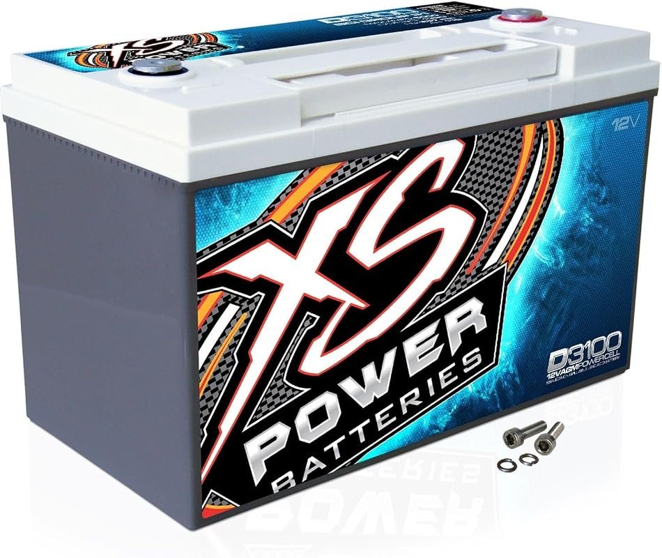 XS Power D3100 XS Series 12V 5000 Amp High Output AGM Battery with M6