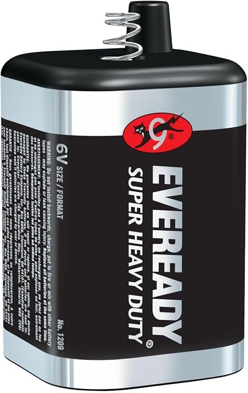 Eveready Super Heavy Duty 1209 6 Volt Lantern Battery for Reliable Lon