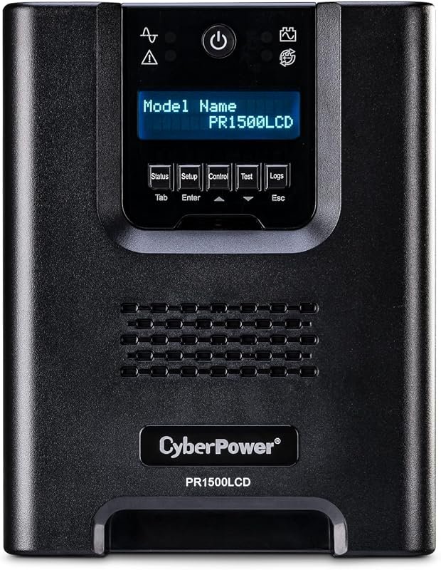 CyberPower PR1500LCD Smart App Sinewave UPS with 1500VA Capacity, AVR,