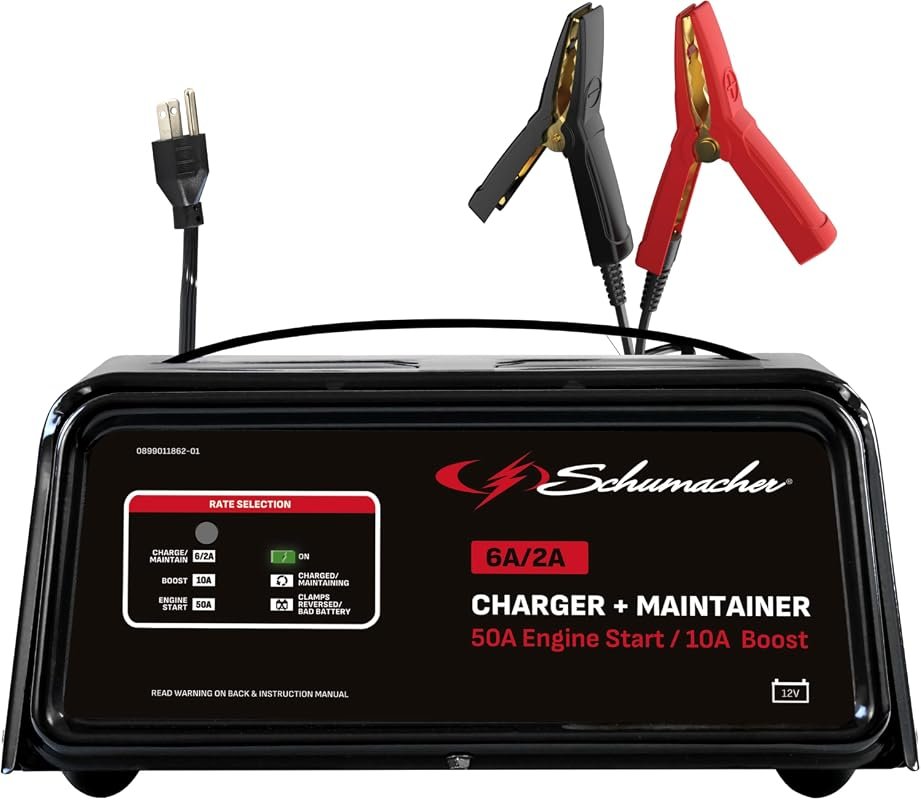Schumacher Electric 6A Automatic Car Battery Charger and Maintainer fo