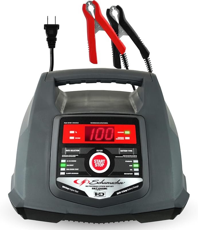 Schumacher Electric 6A Automatic Car Battery Charger and Maintainer fo