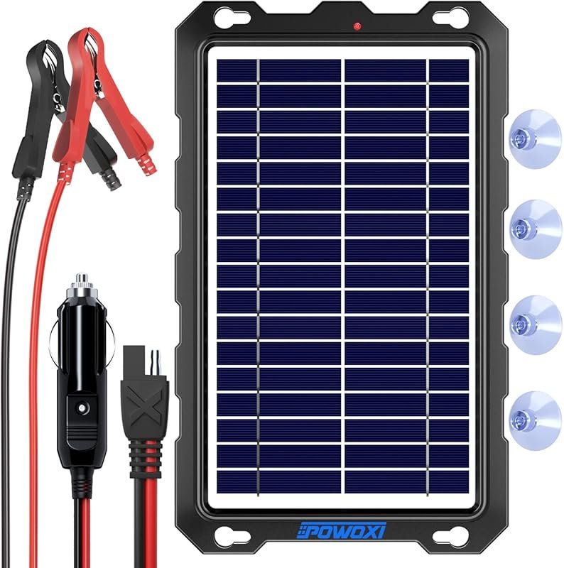 POWOXI 7.5W Solar Trickle Charger