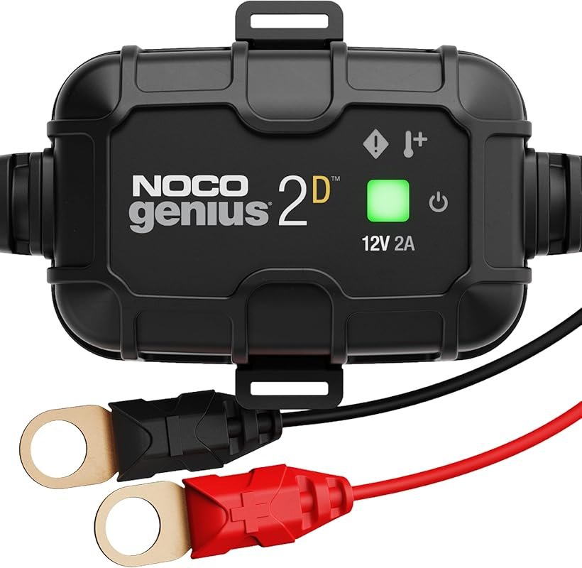 NOCO GENIUS2D 2A 12V Direct-Mount Onboard Battery Charger, Automatic M