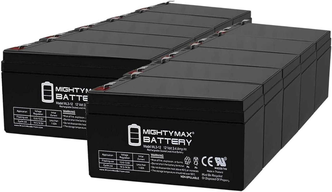Mighty Max Battery ML3-12 12V 3AH Rechargeable Sealed Lead Acid Batter