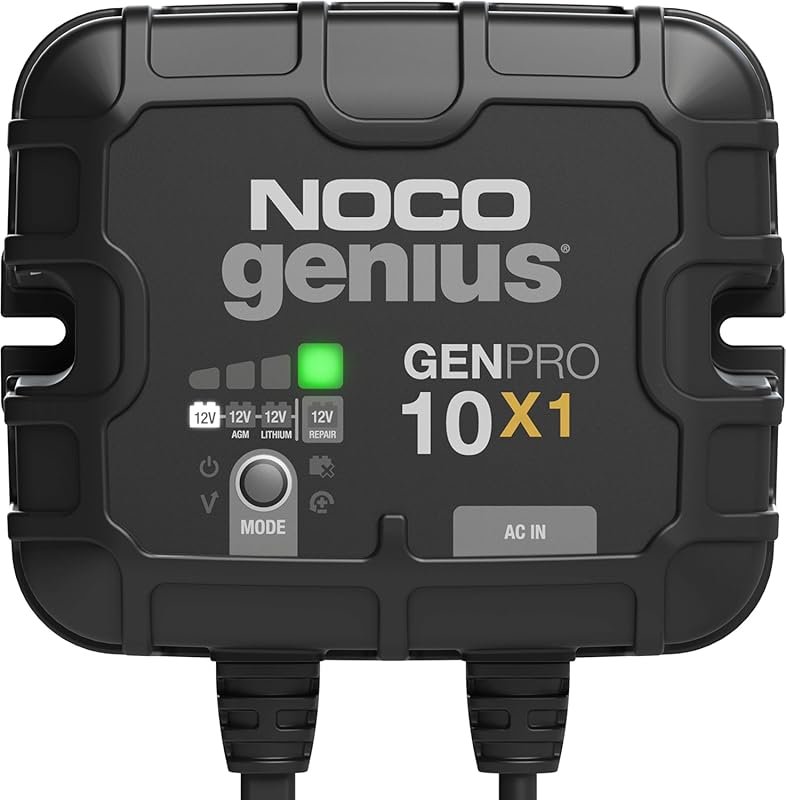 NOCO Genius GENPRO10X1 10A Onboard Battery Charger, 12V Waterproof Mar