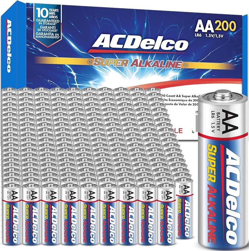 ACDelco 200-Count AA Alkaline Batteries