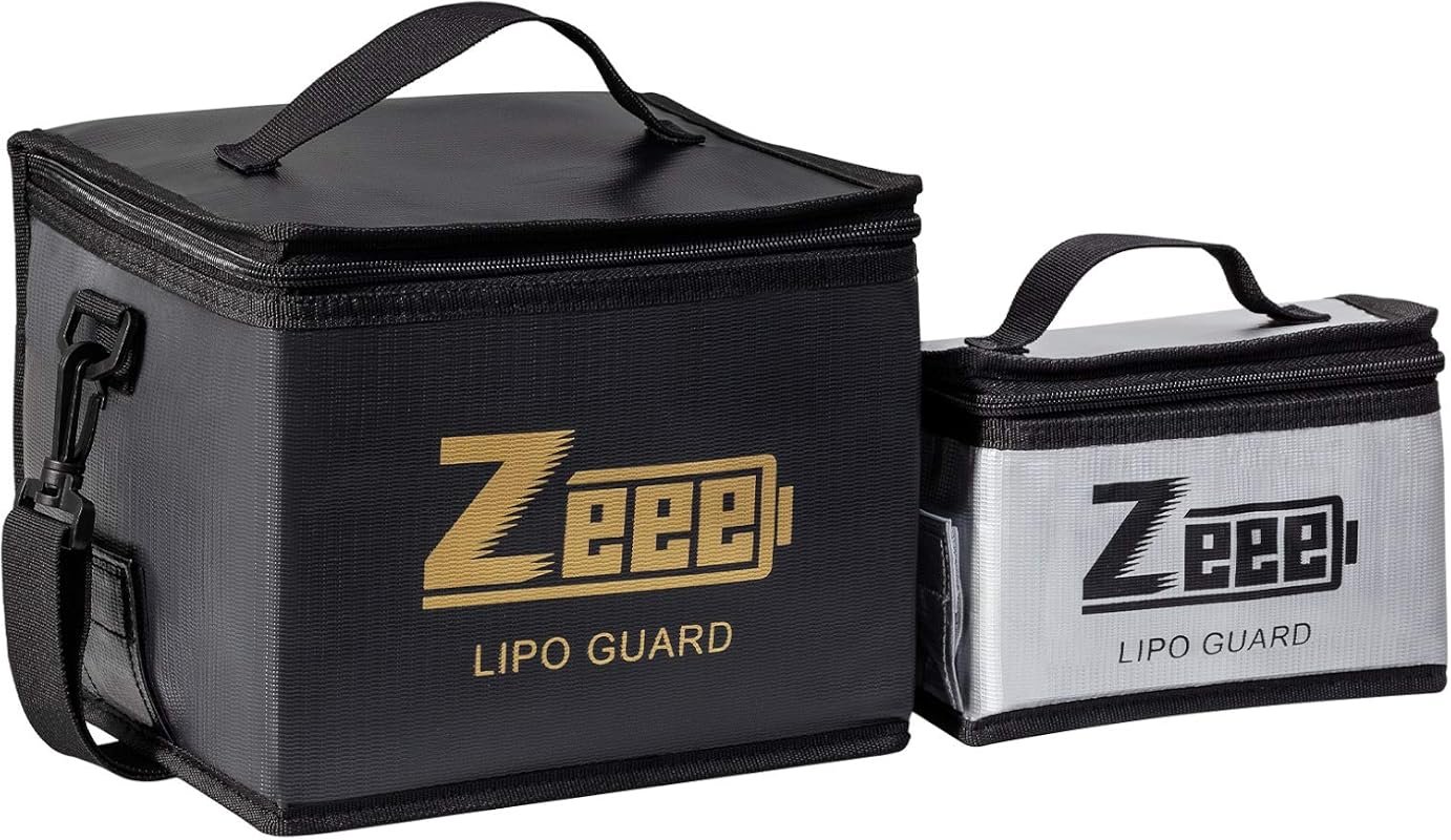 Zeee Fireproof Lipo Battery Safe Bag Explosion-Proof Storage Pouch for