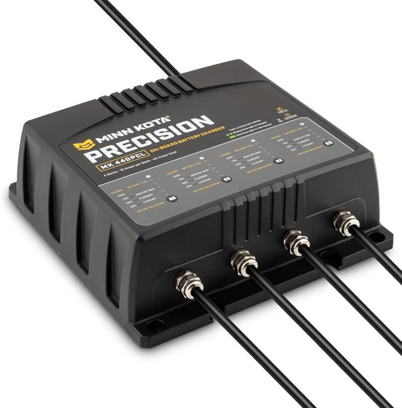 Minn Kota Precision MK-440PCL 4-Bank On-Board Marine Battery Charger F
