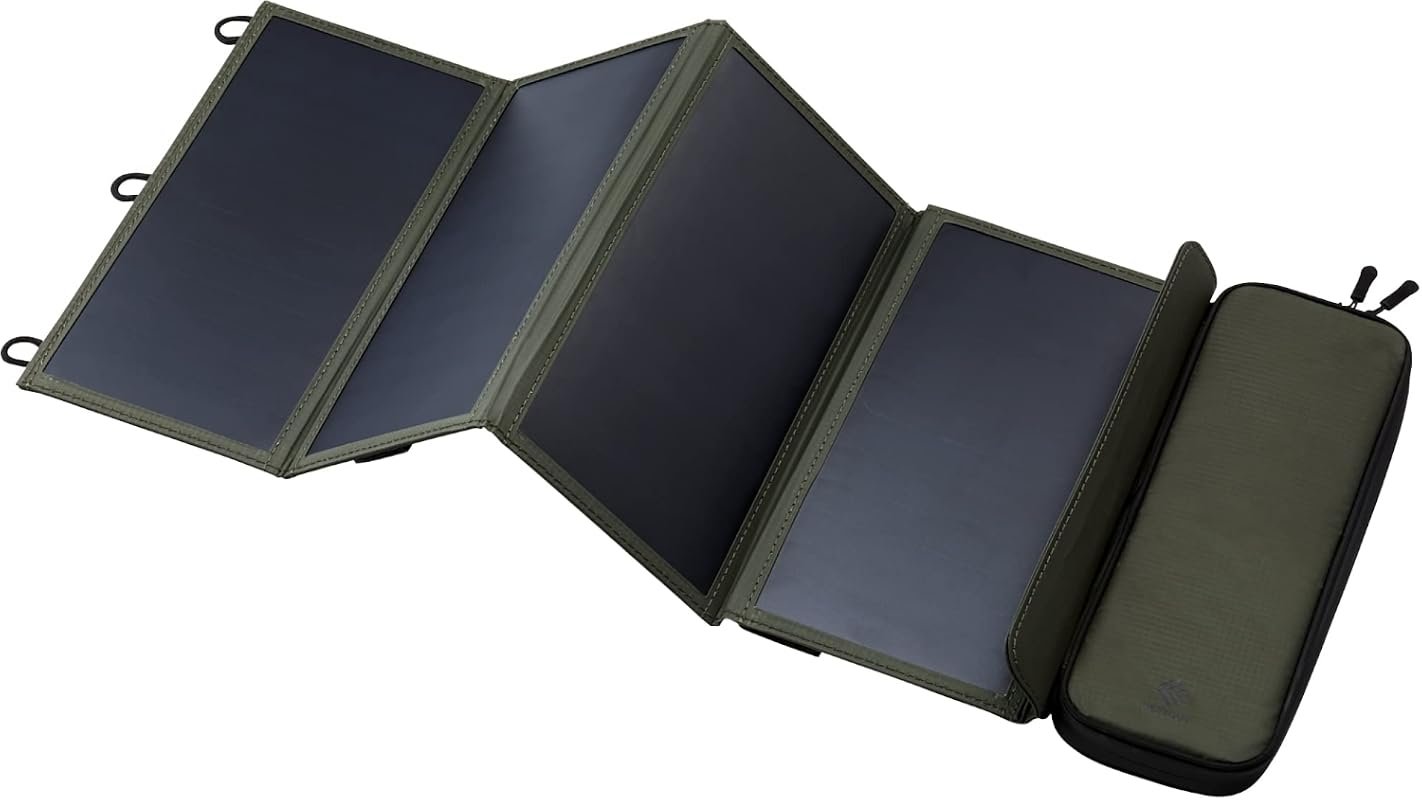 ELECOM NESTOUT 28W Portable Foldable Solar Panel Charger with Dual USB