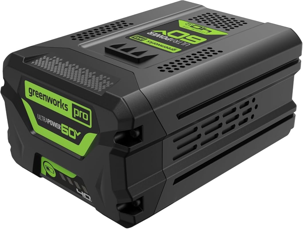 Greenworks 60V 4.0AH High Current Battery, Fade-Free Power for Maximum