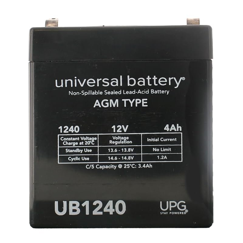 Universal Power Group UB1240 12V 4Ah Sealed Lead Acid AGM Battery for